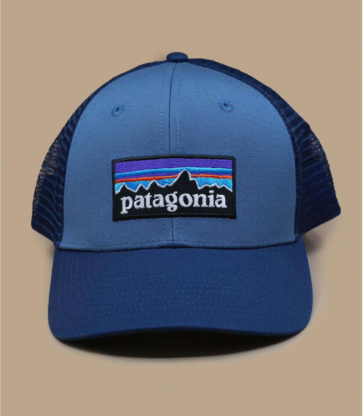 P6 Logo trucker pigeon blue Patagonia